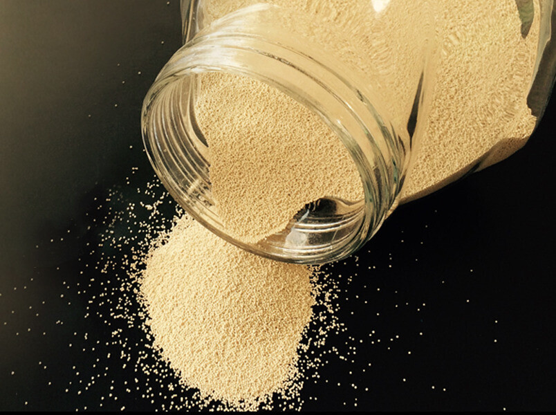 Frasco con tamiz molecular