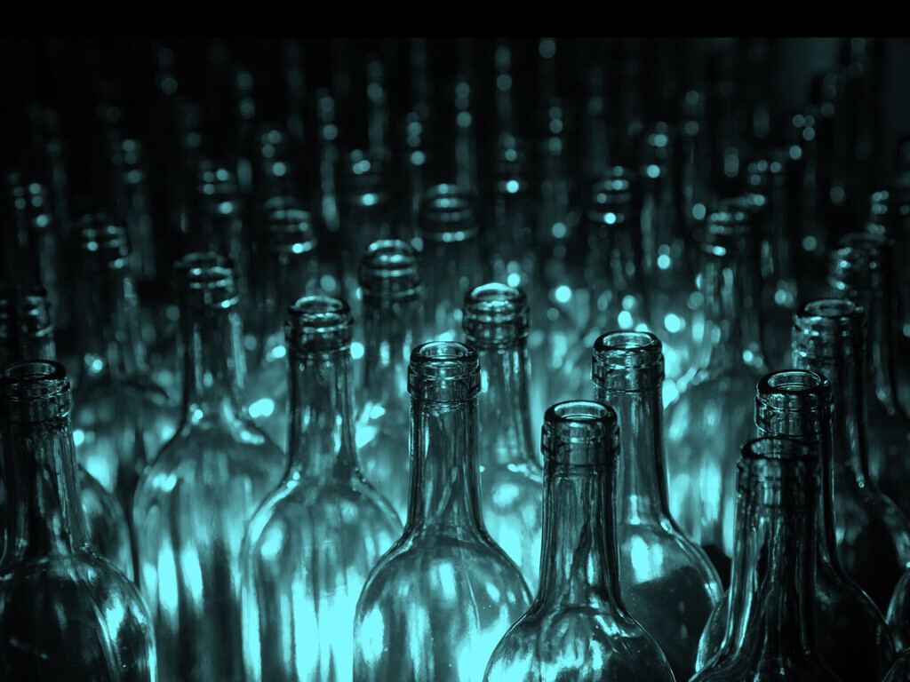 Botellas de vidrio