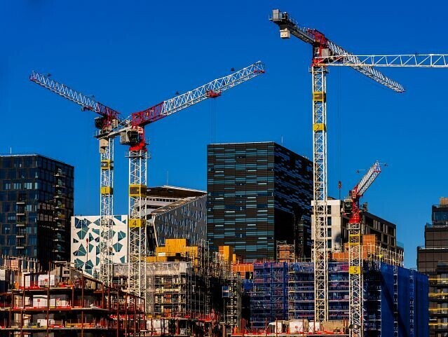 Buildings construction site