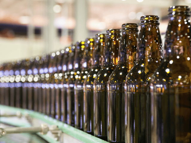 Botellas de vidrio