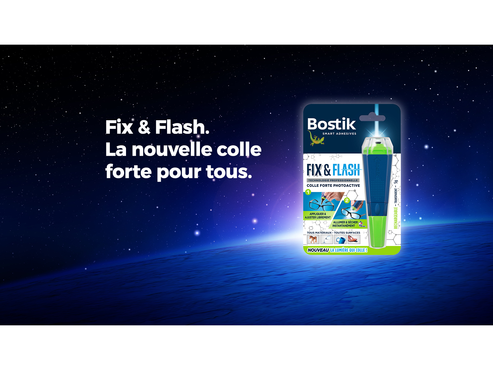 La nouvelle colle Fix&Flash de Bostik