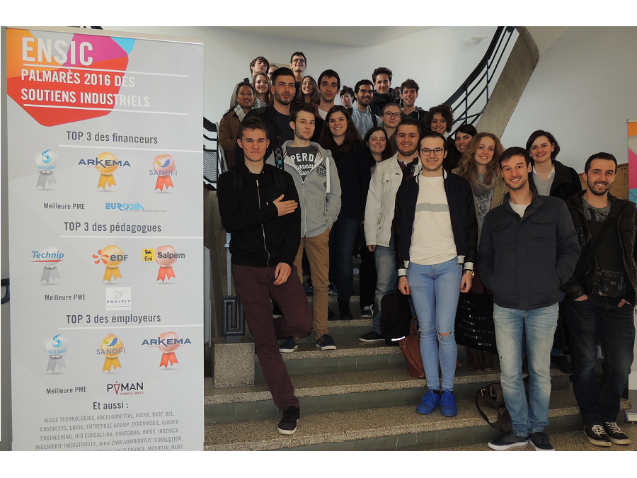 Palmarès 2016 des soutiens industriels 2016 de l'ENSIC