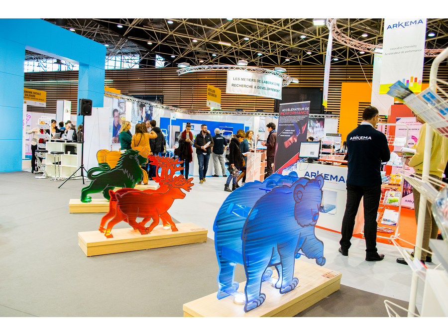 Les animaux de l'ADN Climat au Mondial des métiers 2016