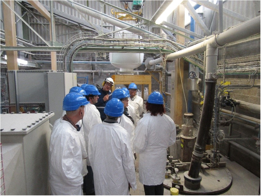 Visite d'enseignants sur le site de Honfleur, dans le cadre de Professeurs en entreprise