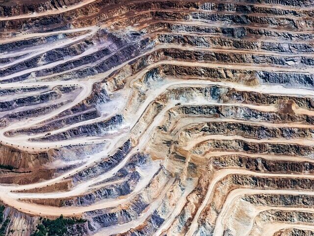 mine à ciel ouvert