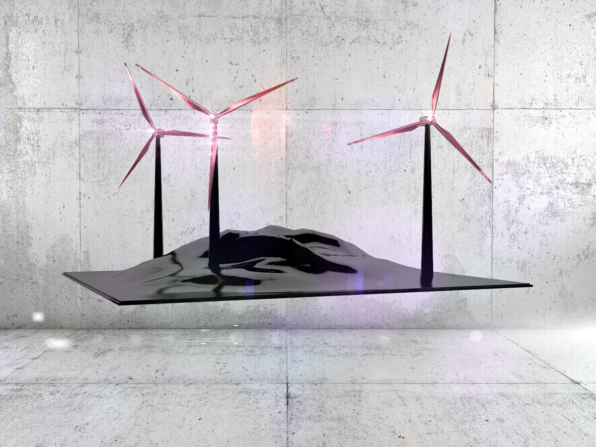 3D view of a wind turbine