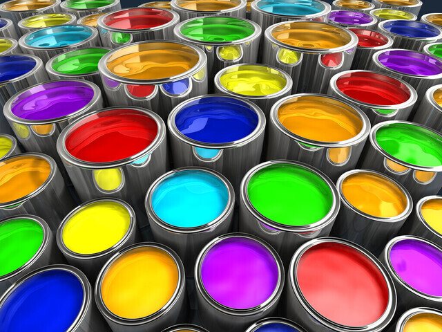 Cans of paint