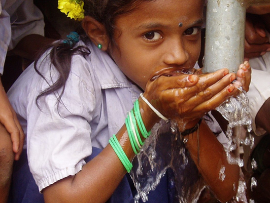 Girl Drinking Water