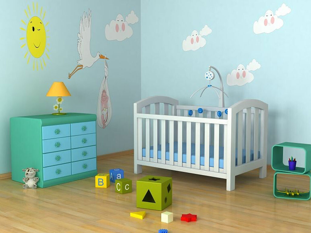 Dormitorio de niños revestido