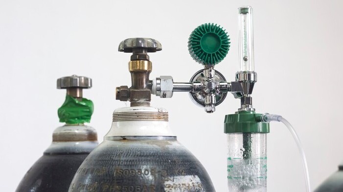 bouteille d'oxygène médical