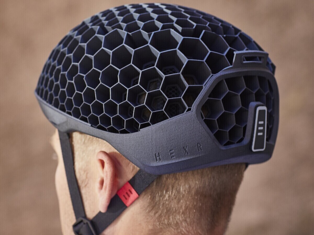 honey comb design helmet photo