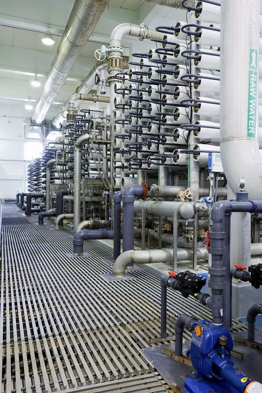 Systèmes membranaires d'usine de traitement d'eau potable