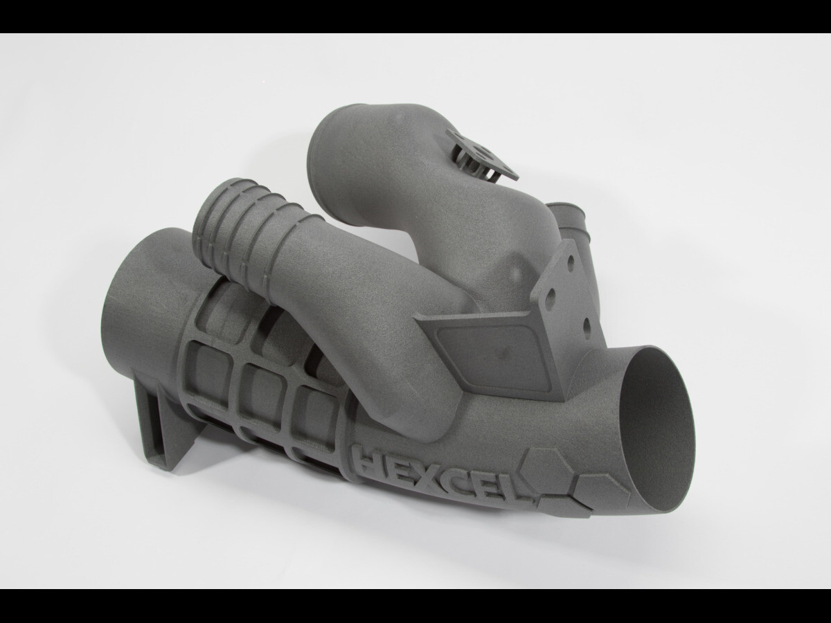 HexPEKK™ environmental duct printed with Kepstan® PEKK and Hexcel HexTow® carbon fiber “© 2019 Hexcel Corporation